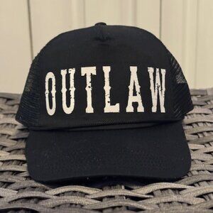 The Drive Clothing Flat Bill Snapback Black Hat - Outlaw
